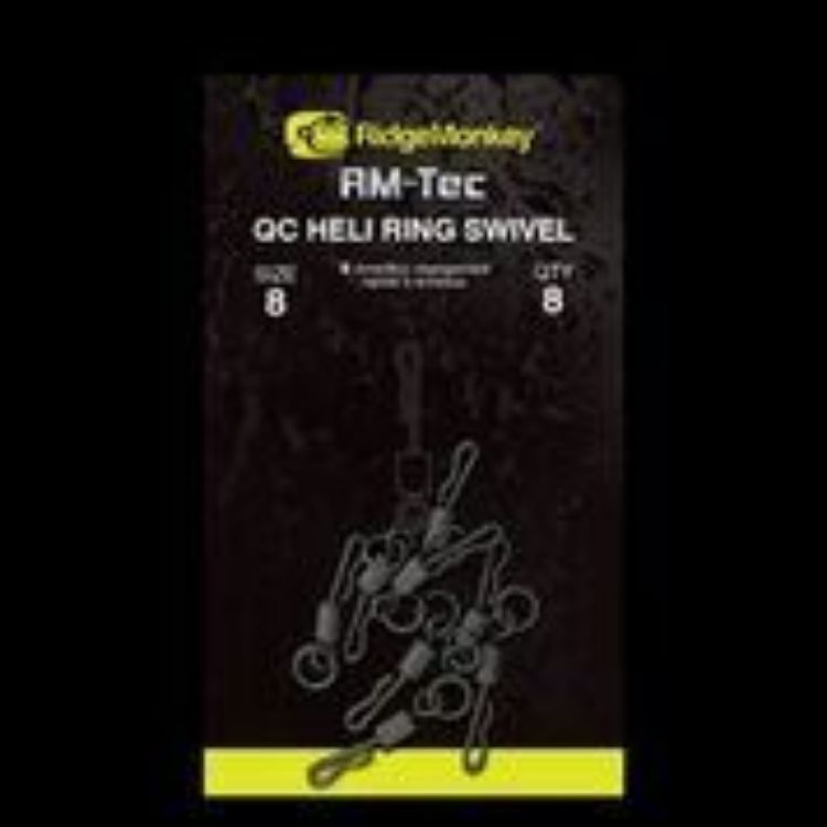 Снимка на Вирбел с халка RidgeMonkey Connexion QC Heli Ring Swivel Size 8