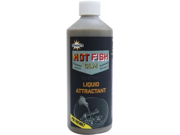 Снимка на Ликуид Dynamite Baits Hot Fish & GLM Liquid Attractant 500ml