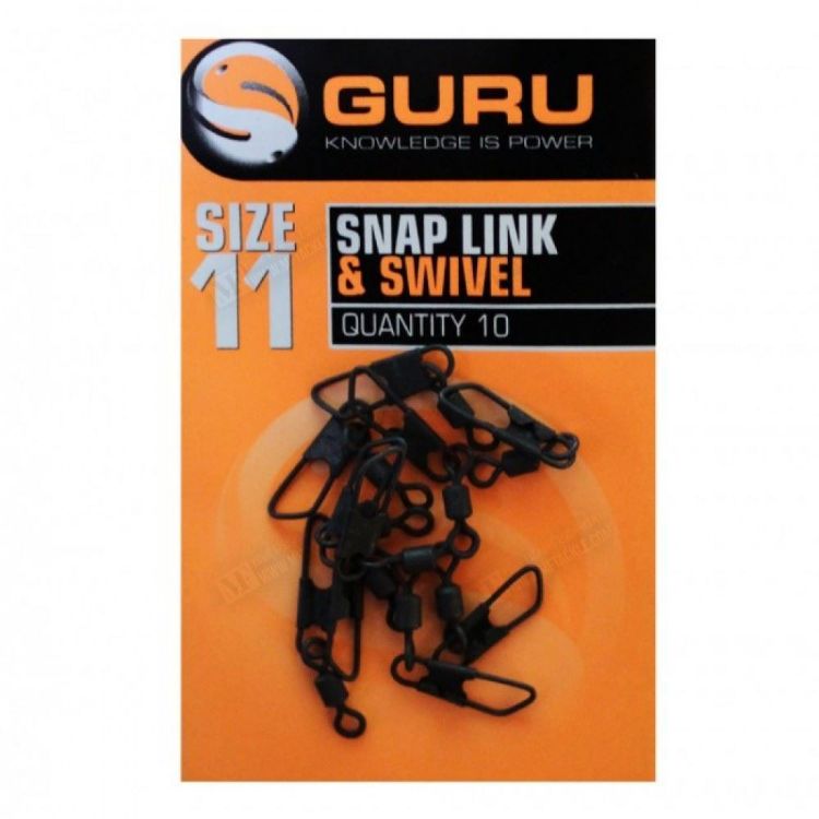 Снимка на Конектор за хранилки GURU Snap Link + Swivel Size 11  