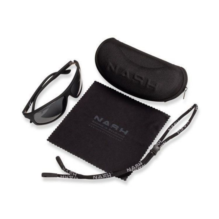 Снимка на Слънчеви очила Nash Black Wraps with Grey Lenses