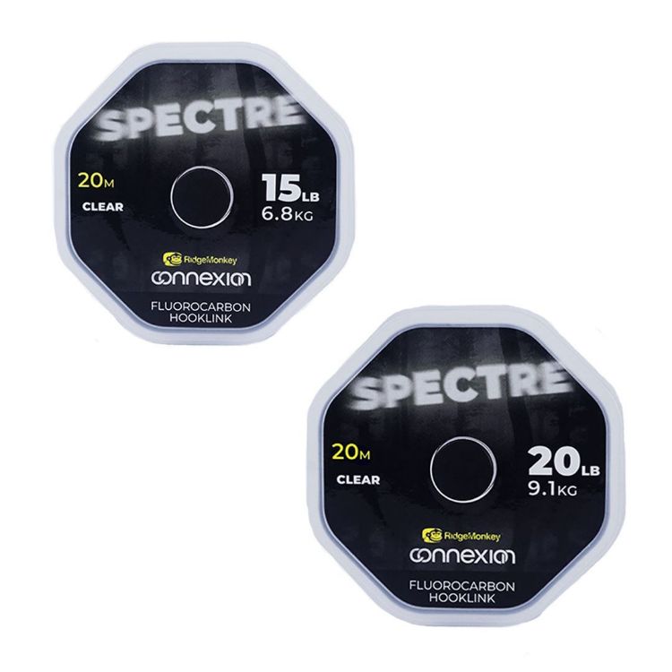 Снимка на Флуорокарбон RidgeMonkey FluoroCast Fluorocarbon Hooklink 20lb 0.45mm 20m Clear