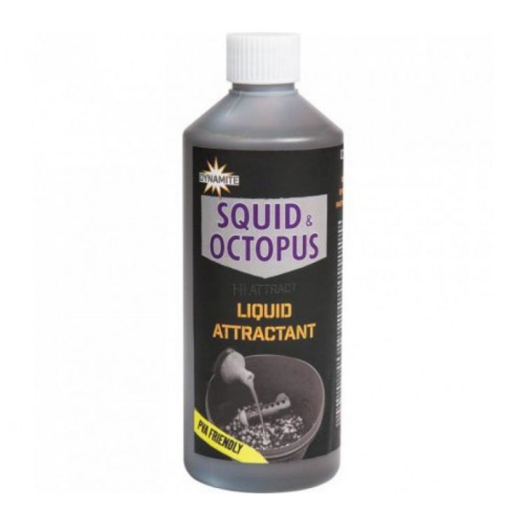 Снимка на Ликуид Атрактант Dynamite Baits Squid & Octopus Liquid 500 мл