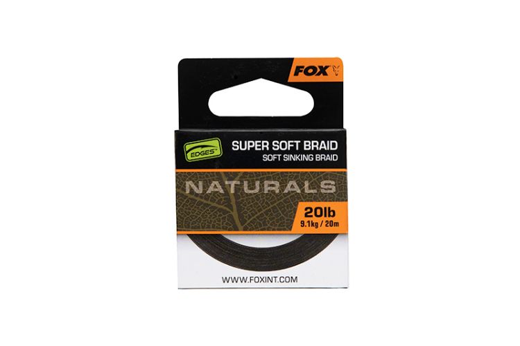 Снимка на Плетено влакно за повод Fox EDGES Naturals Super Soft Braid