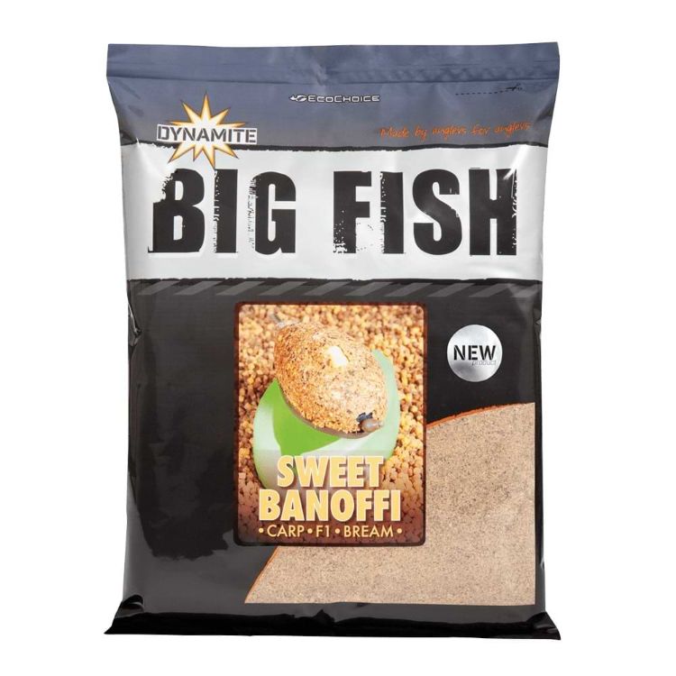 Снимка на Метод микс DYNAMITE BAITS Big Fish Sweet Banoffi Method Mix Groundbait 1.8kg