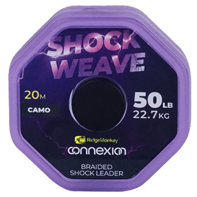 Снимка на Шок лидер RidgeMonkey Connexion Shock Weave Braided Shock Leader 50lb 20m