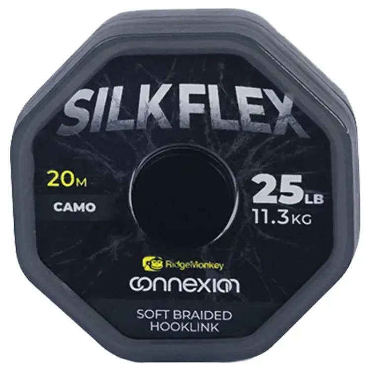 Снимка на Повод без покритие Ridgemonkey - Connexion SilkFlex Soft Braid - 25lb