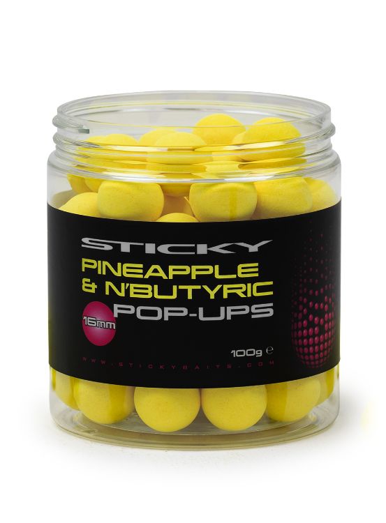 Снимка на Плуващи топчета Sticky Baits Pineapple & N’Butyric Pop-ups