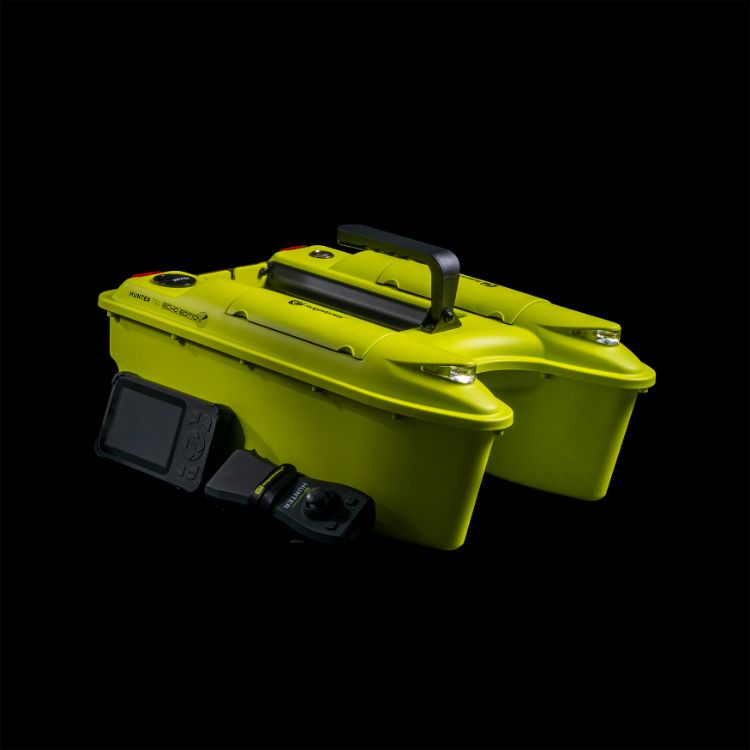 Снимка на Лодка за захранване RidgeMonkey Hunter 750 Bait Boat Hi-Viz / Hi-Viz Echo Edition
