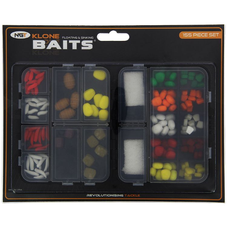 Снимка на Комплект изкуствени стръвове NGT Klone Baits - 155pc Artificial Bait Set