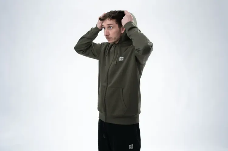 Снимка на Горнище Nash Make It Happen Badge Zipped Hoody Green