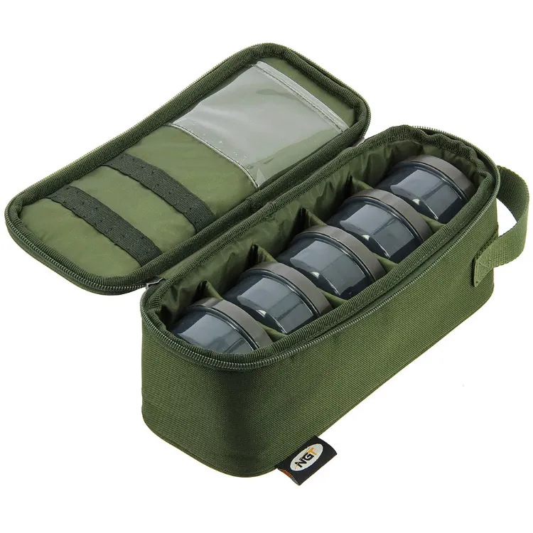 Снимка на Комплект бурканчета NGT Deluxe Glug Bag - 5 Pot with Insert Glug Bag