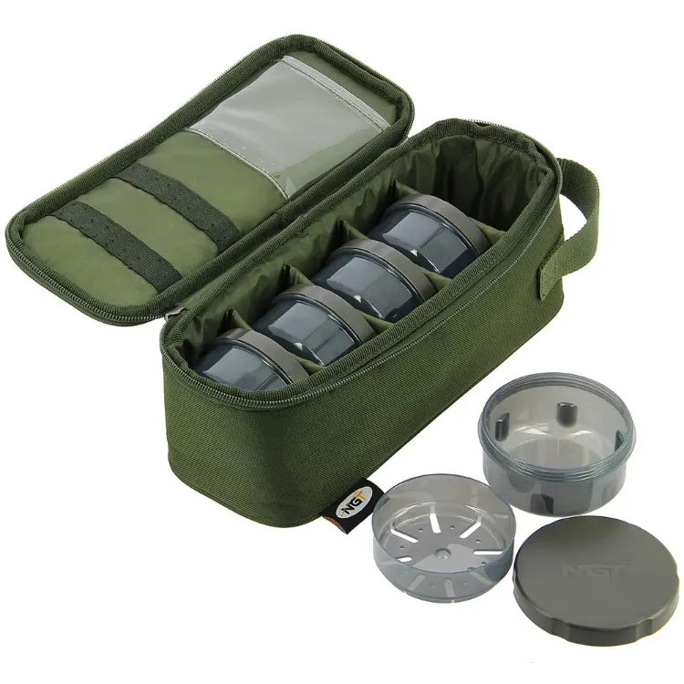Снимка на Комплект бурканчета NGT Deluxe Glug Bag - 5 Pot with Insert Glug Bag