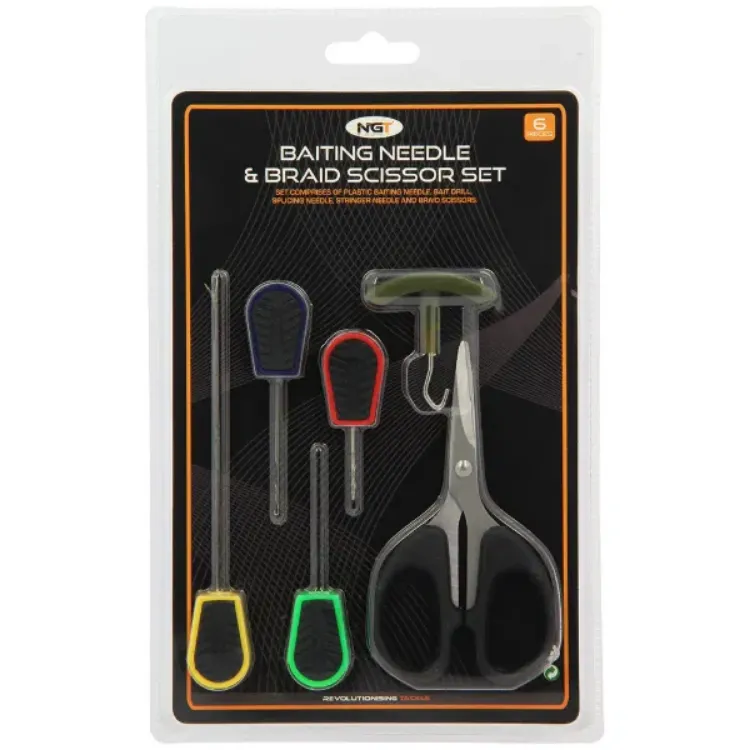 Снимка на Комплект игли и ножица NGT 6pc Soft Grip Tool Set