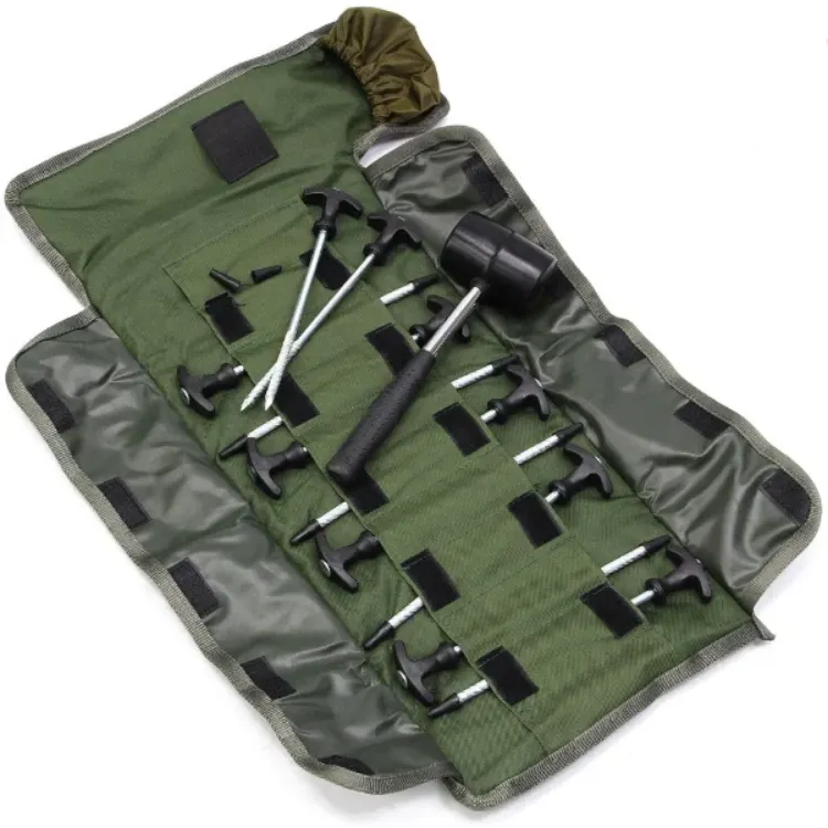 Снимка на Колчета за шатра с чук NGT Bivvy Peg Set - 10 x 8" Bivvy Pegs and Mallet in Roll Up Case